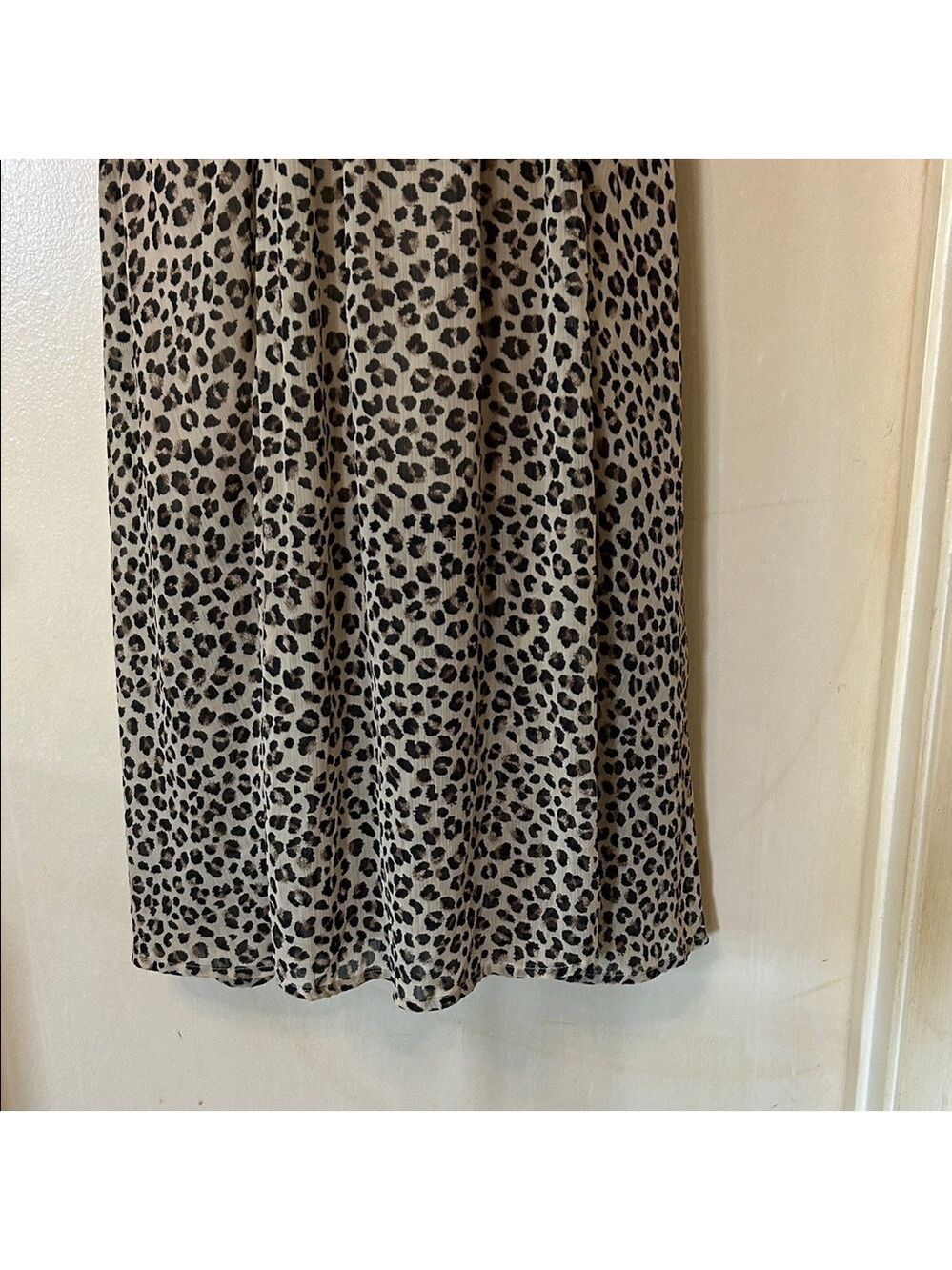 Abercrombie & Fitch Leopard Print Midi Dress size S - Picture 6 of 14